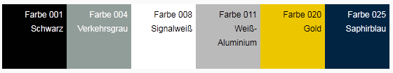 Kunststoff Flachhandlauf F308 - verfügbare Farben